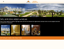 Tablet Screenshot of buyukanadoludidimresort.com